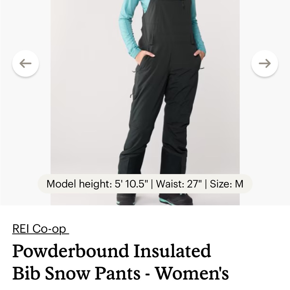 Women’s Bib Black Snow Pants